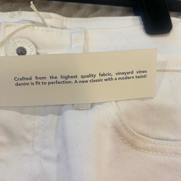 New White Cap white denim shirt with frayed hem. Adorable. - Picture 3 of 6